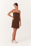 Vestido Linho Retinho Estampa Onçalina