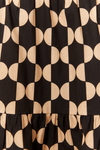 Vestido Cropped Tricoline Estampa Geo