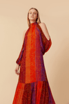Vestido Longo Lurex Estampa Nubis