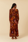 Vestido Cropped Lurex Estampa Fantástica