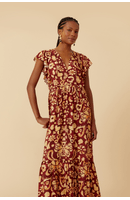 Vestido Longo Estampa Sinastria