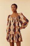 Vestido Lastex Estampa Memórias