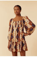 Vestido Lastex Estampa Memórias