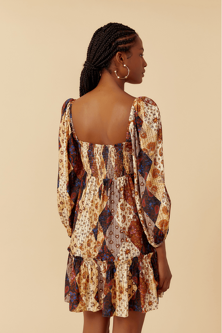 Vestido Lastex Estampa Memórias
