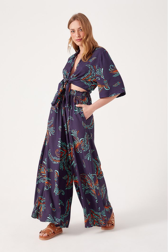 Blusa  Estampa Blatt