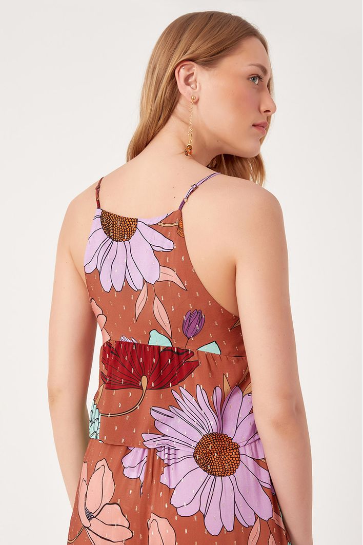 Blusa Estampa Jardim Secreto