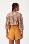 Blusa Lurex Estampa Art Nouveau