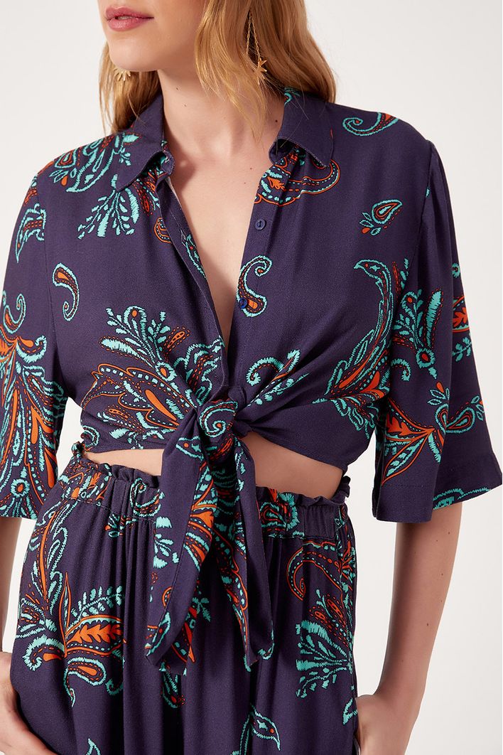 Blusa  Estampa Blatt