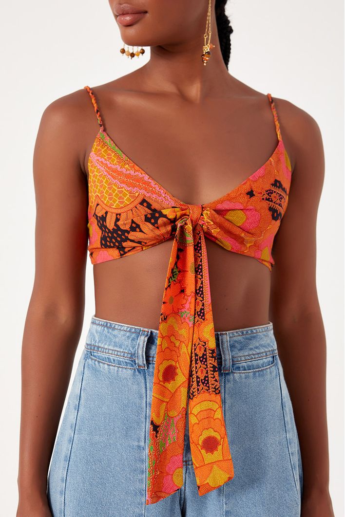 Top Amarraçao Estampa Nolita