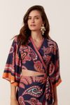 Blusa Kimono Estampa Barne