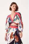 Blusa Estampa Lenço Tigre