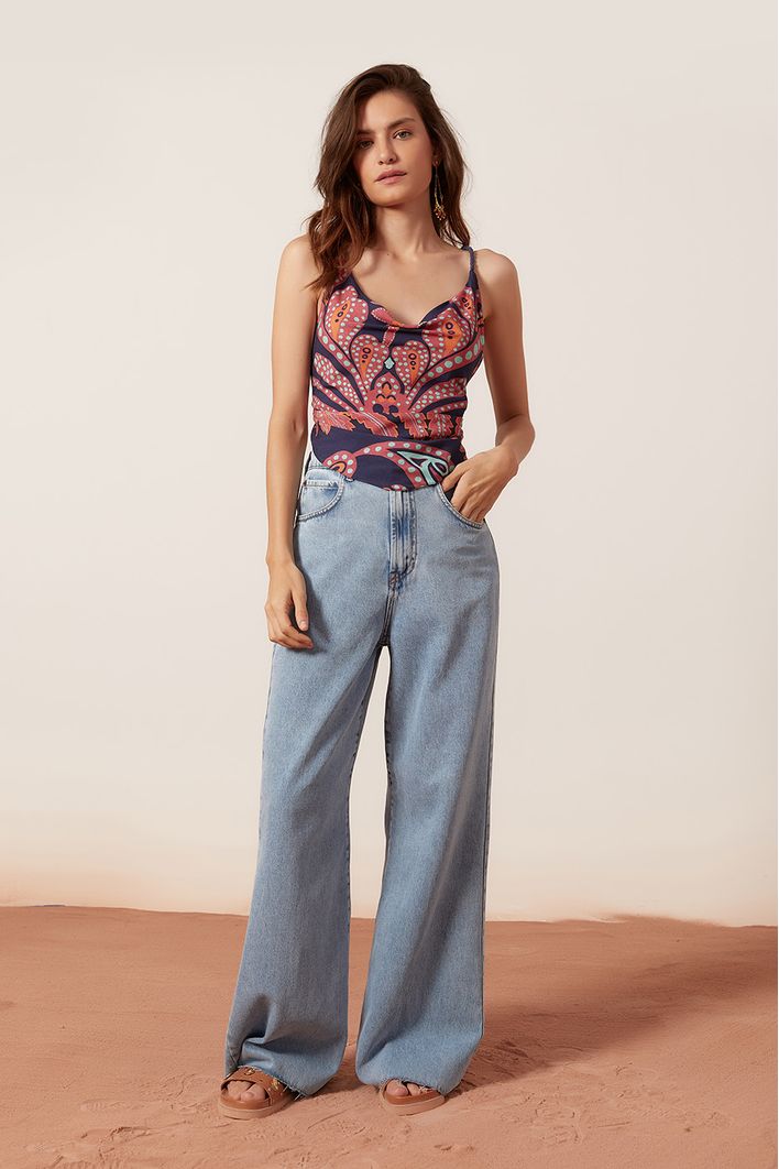 Blusa Frente Única Estampa Barne