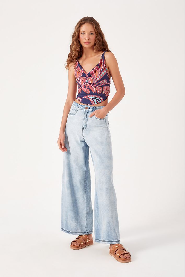 Blusa Frente Única Estampa Barne