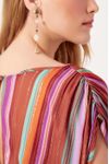 Blusa Lurex Estampa Nostalgia
