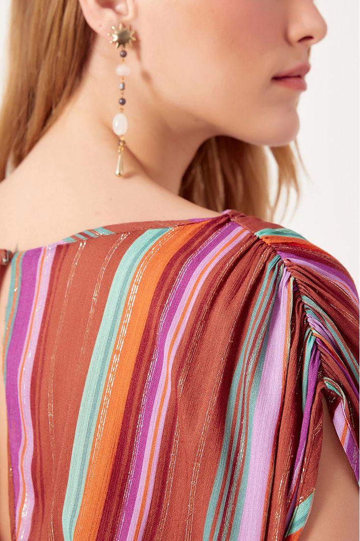 Blusa Lurex Estampa Nostalgia
