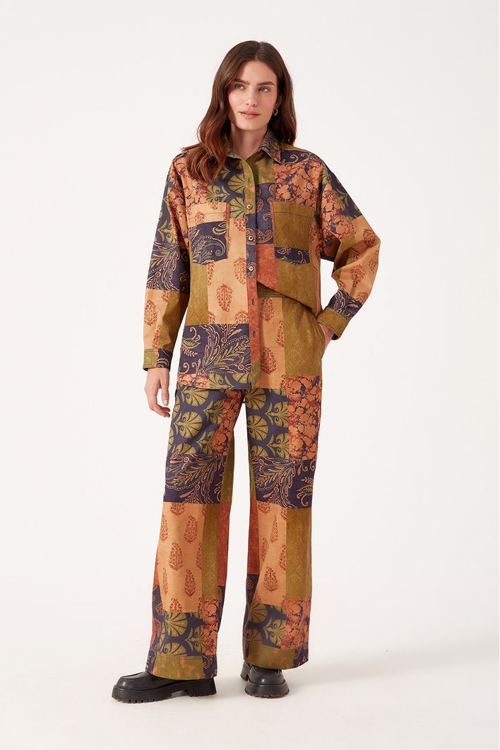 Camisa Estampa Blend Verde