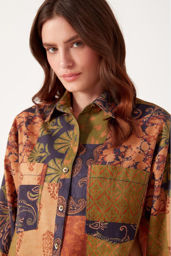 Camisa Estampa Blend Verde