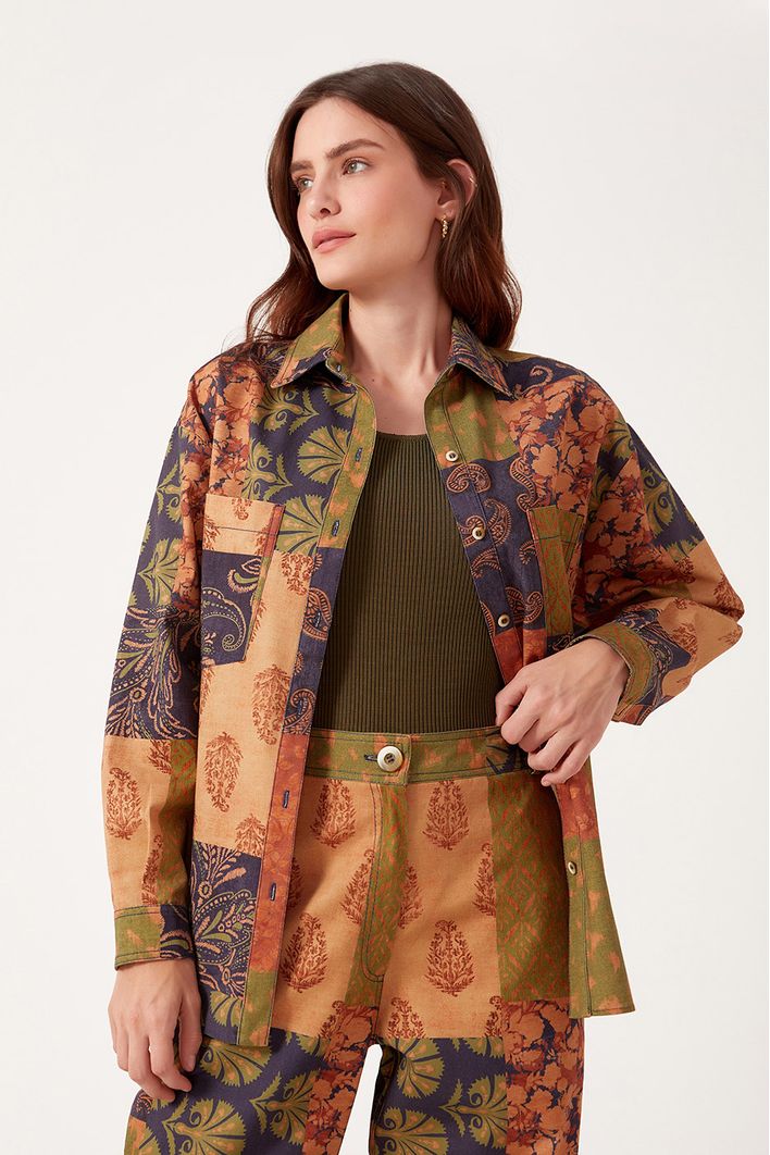 Camisa Estampa Blend Verde