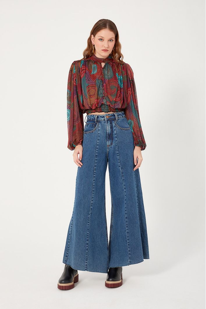 Bata Tule Estampa Patchbo