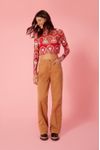 Blusa Cropped Tule Estampa Paixão