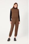 Cropped Moletom Estampa Zig Zag