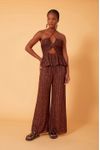 Blusa Lurex Estampa Nina