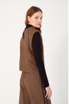 Cropped Moletom Estampa Zig Zag
