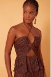 Blusa Lurex Estampa Nina