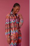 Camisa Veludo Estampa Ikat