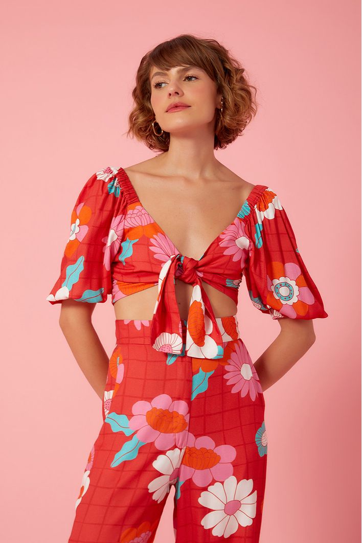 Cropped Estampa Florinda