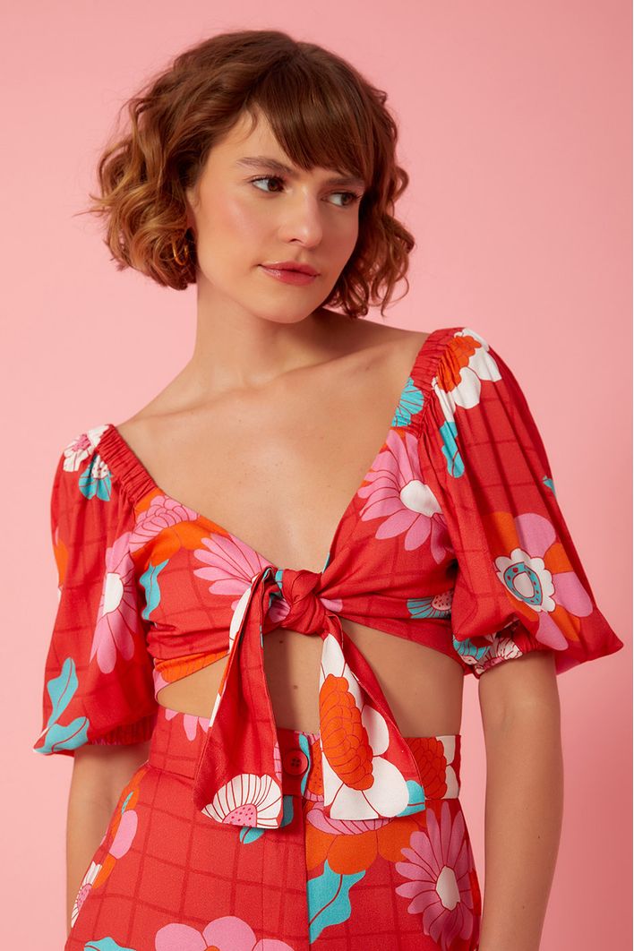 Cropped Estampa Florinda