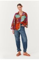 Camisa Estampa Jardim Secreto