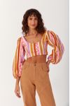 Blusa Estampa Listra Céu