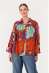 Camisa Estampa Jardim Secreto