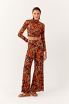 Cropped Gola Roulê Estampa Bem Querer
