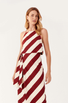 Blusa Linho Estampa Diagonal