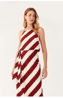 Blusa Linho Estampa Diagonal
