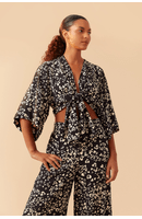 Blusa Ampla Nó Frente Estampa Xodó