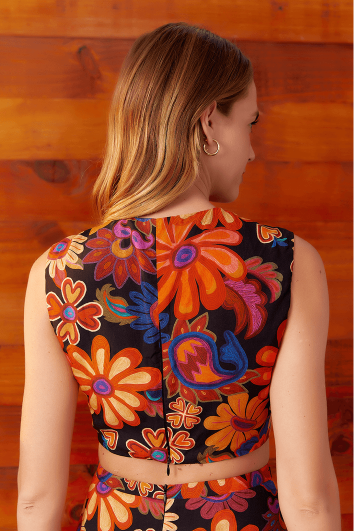 Blusa Coulissê Estampa Chamego