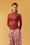 Blusa Segunda Pele Tule Estampa Zuma