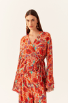 Blusa Lurex Estampa Mantra