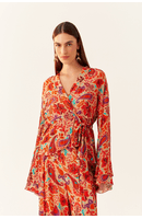 Blusa Lurex Estampa Mantra