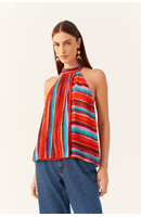 Blusa Lurex Estampa Magia