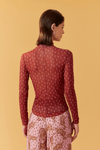 Blusa Segunda Pele Tule Estampa Zuma