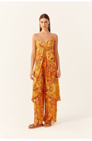 Túnica Midi Lurex Estampa Livre