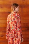 Blusa Lurex Estampa Mantra