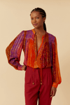 Blusa Lurex Estampa Nubis