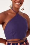 Top Linho Detalhe Amarracao