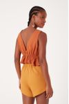 Blusa Linho Barra Babado
