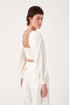 Blusa Linho Manga Bufante